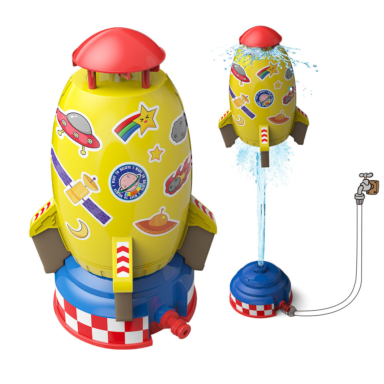 Flying Water Rocket - A splashing water adventure - Water jet rocket