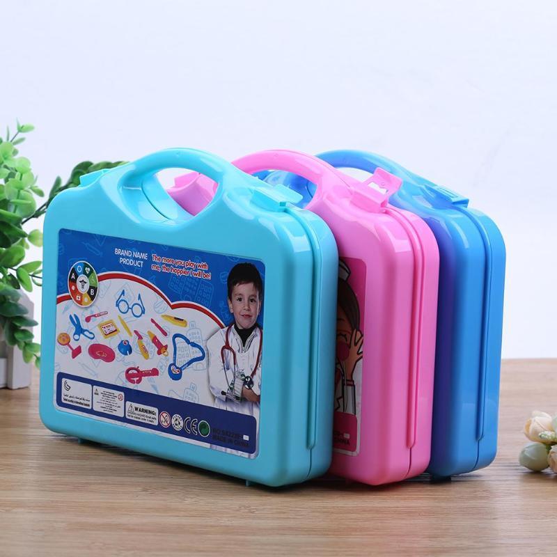 15pcs Children Pretend Set Portable Doctor Nurse Suitcase