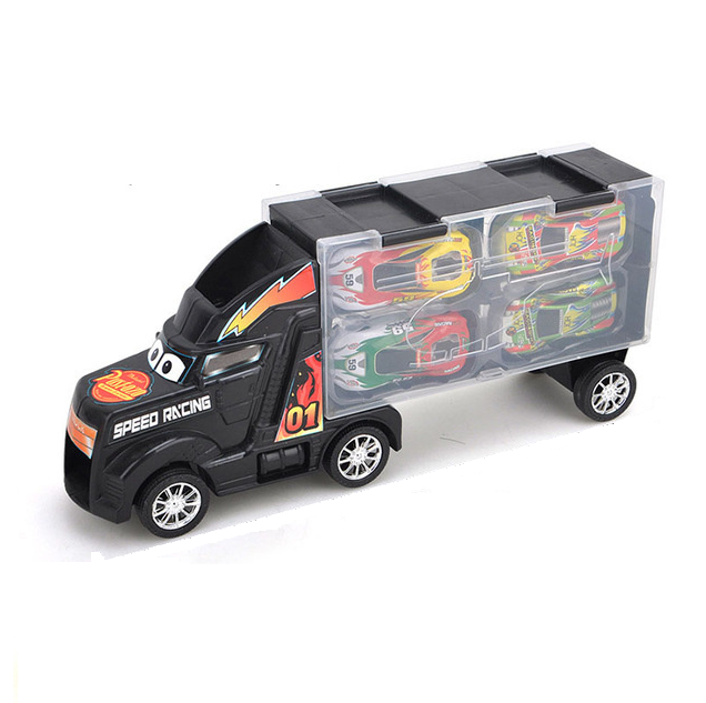 Big Transport Truck For Kids Vehicles Toys With Mini Diecast Cars Model Toy Trucks For Children