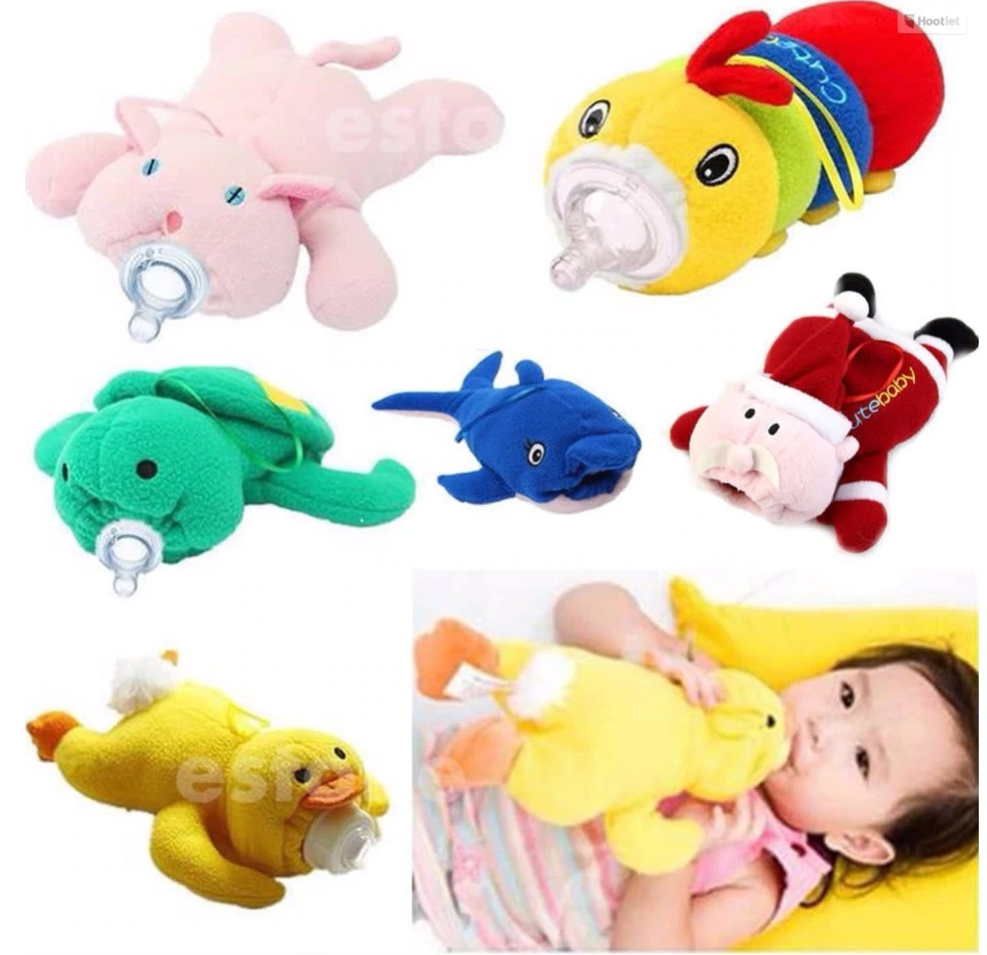 Cute Animal 2-in-1 Feeding Bottle Warmer and Plush Toy - Balma Home
