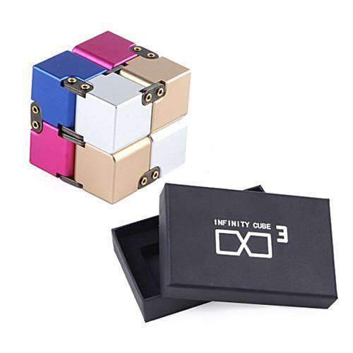 Premium Metal Infinity Cube Fidget Toy