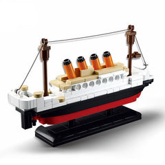 Toy titanic ship building blocks educational toy for 6+ age baby on sale