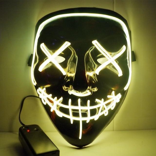 LED Light Up Purge Election Year Mask for Halloween