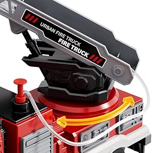 Firefighter Truck Toy for Kids – Light-Up Fire Engine with Sounds, Ladder & Rescue Accessories