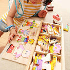 Wooden Dress-Up Puzzle for Kids - Boris - Educational Toy - Creative Play - Safe Materials - Ideal for Boys and Girls