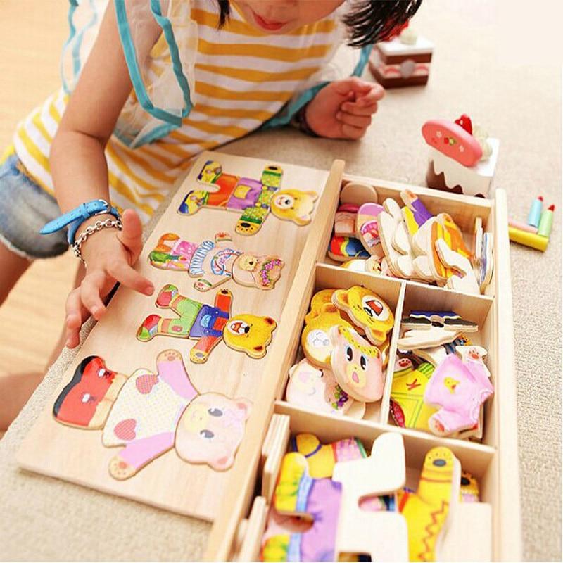 Wooden Dress-Up Puzzle for Kids - Boris - Educational Toy - Creative Play - Safe Materials - Ideal for Boys and Girls