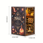 Magic Night Book Nook | Unique 3D Bookshelf Insert for Home Decor & Reading Enthusiasts