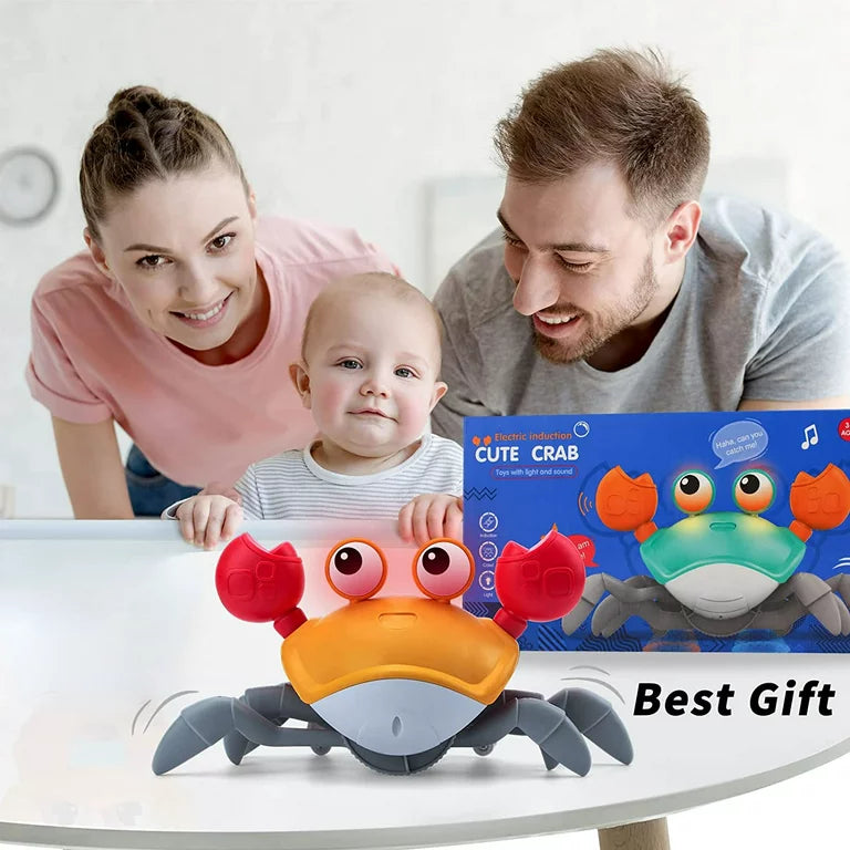 Musical Crawling Crab Toy - Interactive Baby Toy with Sound and Movement for Infants