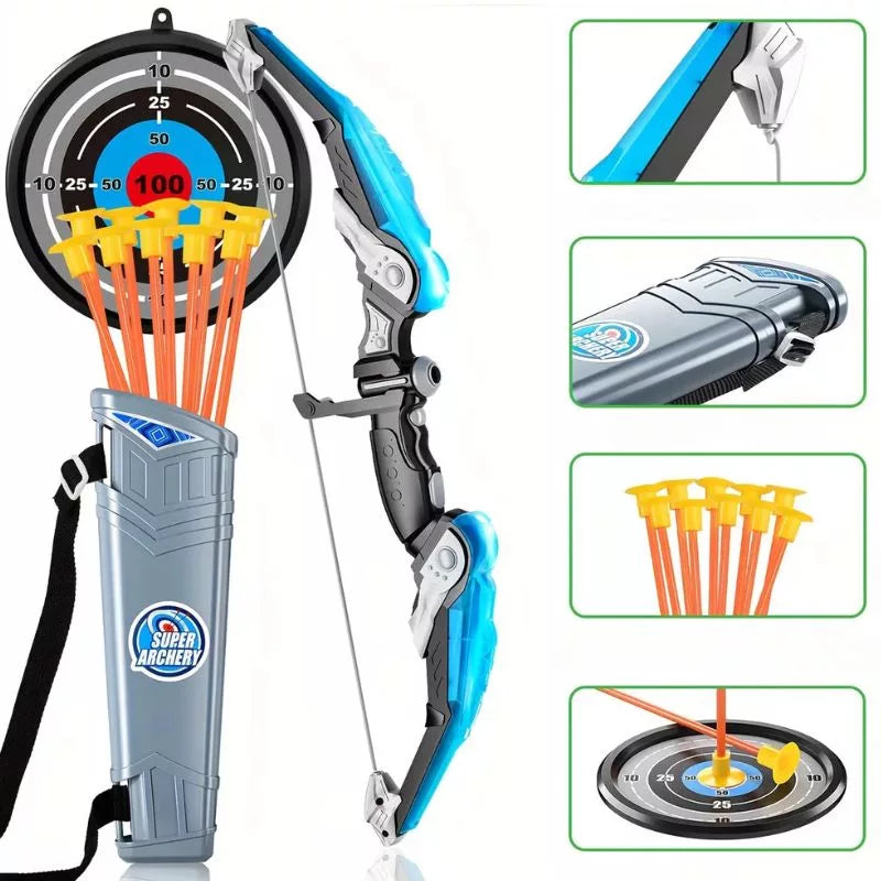 Kids Archery Toy Set | Durable, Ergonomic Toy Bow and Arrow for Indoor and Outdoor Play and Skill Development