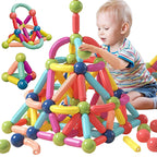 Magnetic Building Sticks Set - Creative Magnet Toys for Kids - STEM Educational Construction Toys for Imaginative Play