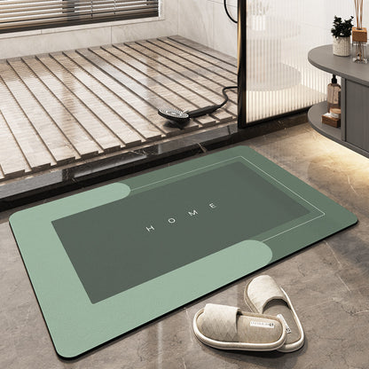Bathroom Waterproof Floor Mat - Quick Drying & Absorbent Magic Mats with Rubber Backing