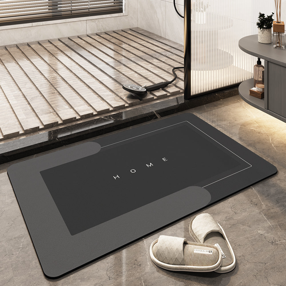 Bathroom Waterproof Floor Mat - Quick Drying & Absorbent Magic Mats with Rubber Backing