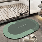Bathroom Waterproof Floor Mat - Quick Drying & Absorbent Magic Mats with Rubber Backing