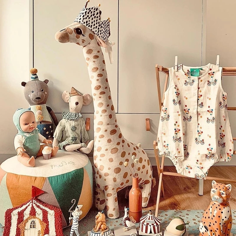 Large Giraffe Stuffed Animal Toy | Soft, Oversized & Ideal for Cuddles and Bedroom Decoration