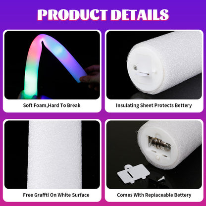 Foam Glow Sticks Led Light Up for Wedding Batons Bulk