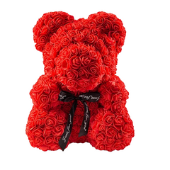 Roses Teddy Bear Red Pink White Rose Flowers