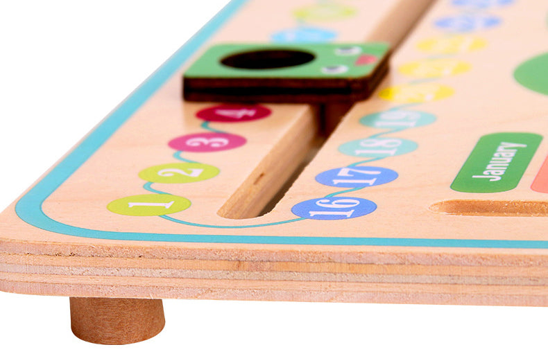 Teaching Learning Clock To Tell Time Analogue  Calendar Interactive Season Weather24 Hours Montessori