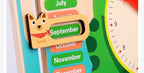 Teaching Learning Clock To Tell Time Analogue  Calendar Interactive Season Weather24 Hours Montessori