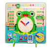 Image of Teaching Learning Clock To Tell Time Analogue  Calendar Interactive Season Weather24 Hours Montessori