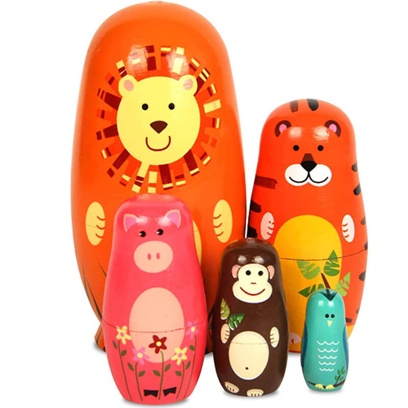 Russian Nesting Doll Toy Babushka Animals