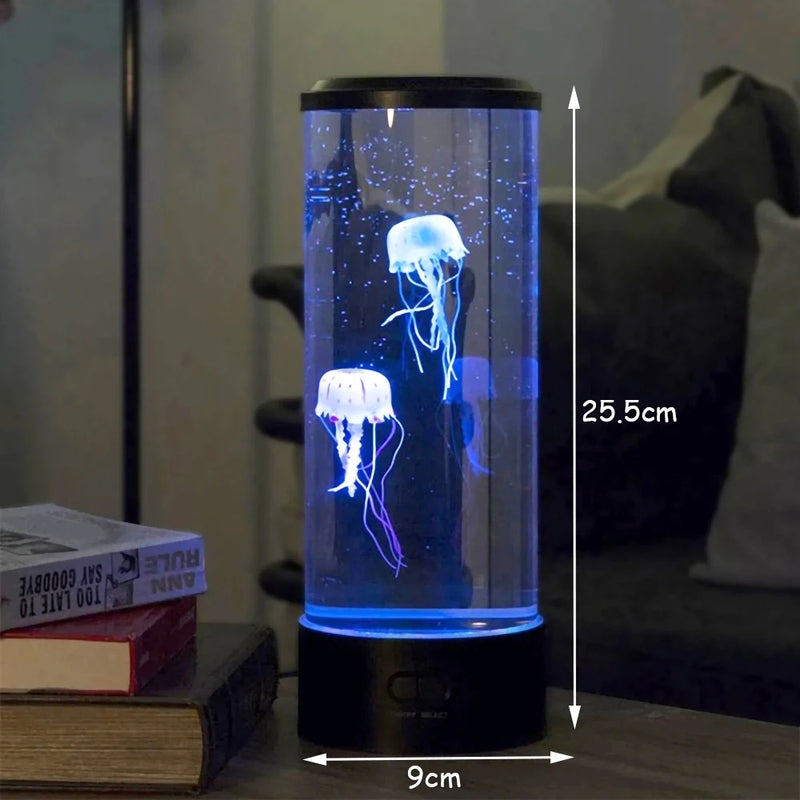 Jellyfish Aquarium Tank Lighting Lava Lamp Fake Jellyfish