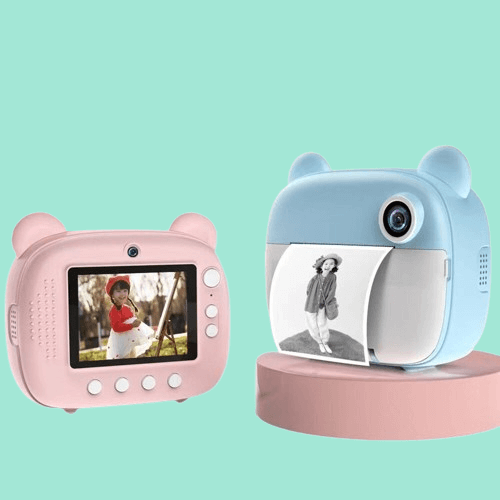 Childrens Instant Print Camera Digital Pink for Preschoolers Childs