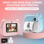 Childrens Instant Print Camera Digital Pink for Preschoolers Childs