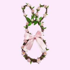 Bunny Rabbit Easter Wreath for Door Decorations