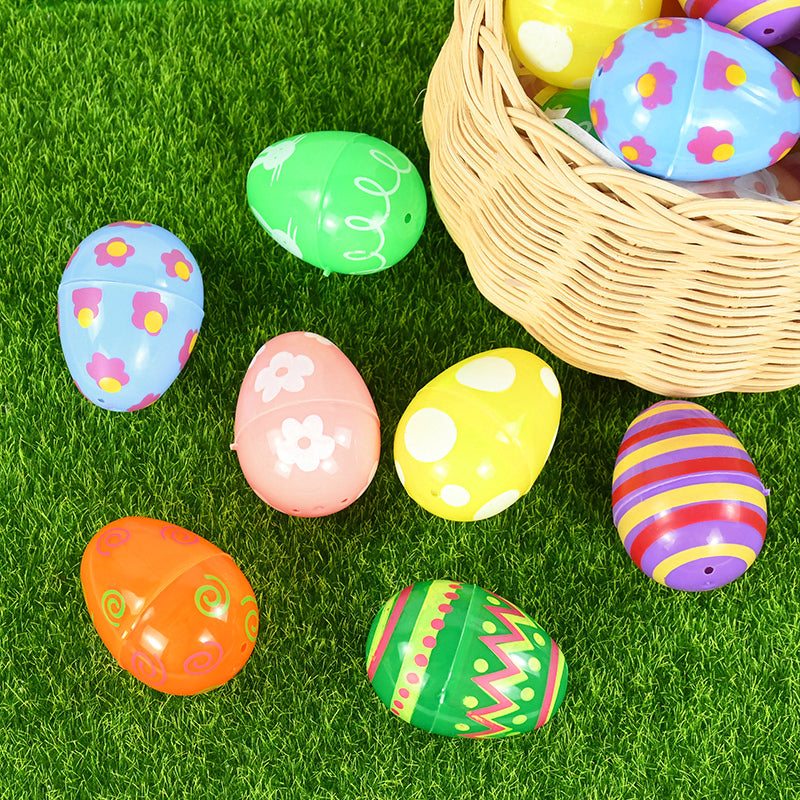 Plastic Fillable Easter Eggs for Egg Hunt and Filling
