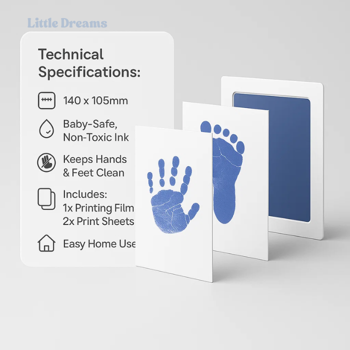 Baby Handprint Kit | Safe, Non-Toxic Ink for Lasting Memories & Unique Keepsakes for Parents and Grandparents