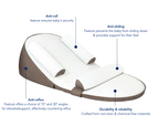 Organic Cotton Baby Lounger | Anti-Roll Sides, Gentle Incline & Portable for Supervised Playtime and Bonding
