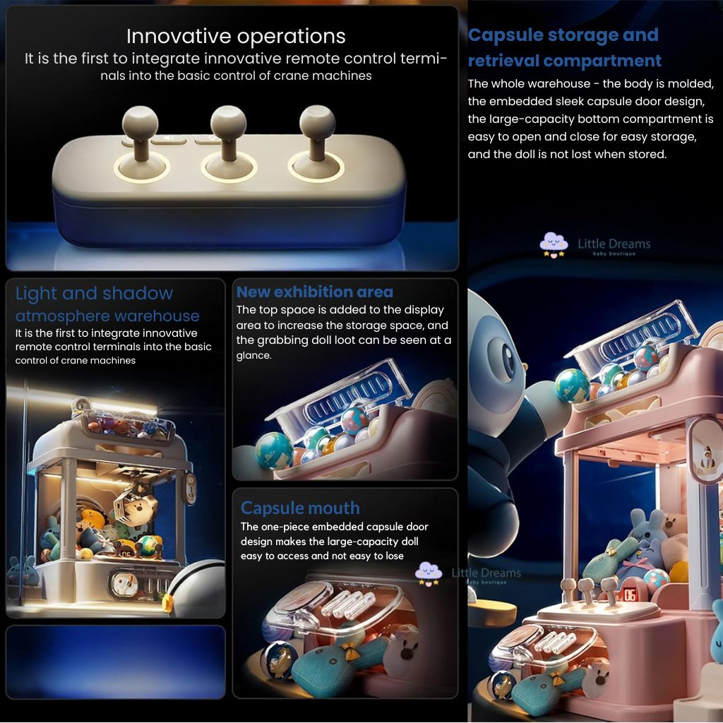 Children's Mini Claw Machine - Fun Toy Crane Game for Kids