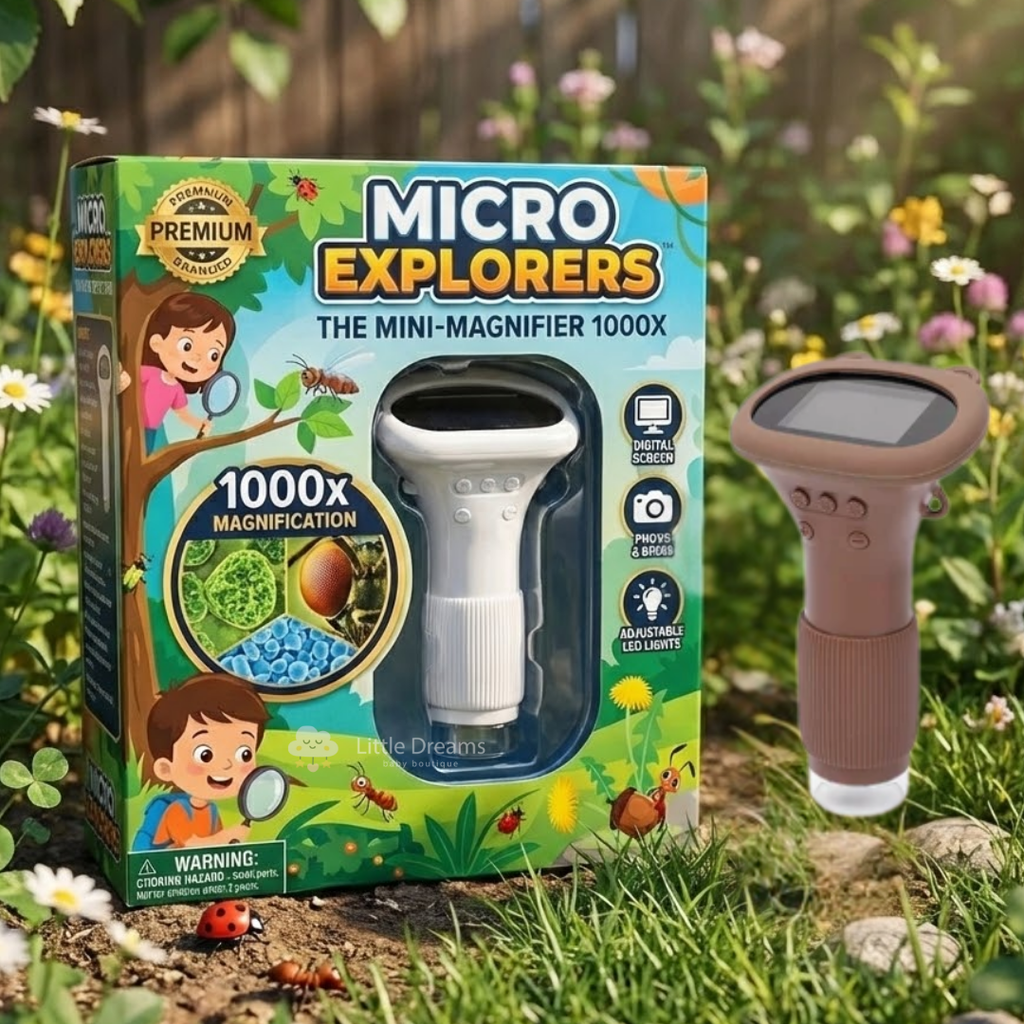 Kids' Microscope with 1000x Magnification | Record & Upload Pictures & Videos for Young Scientific Toys