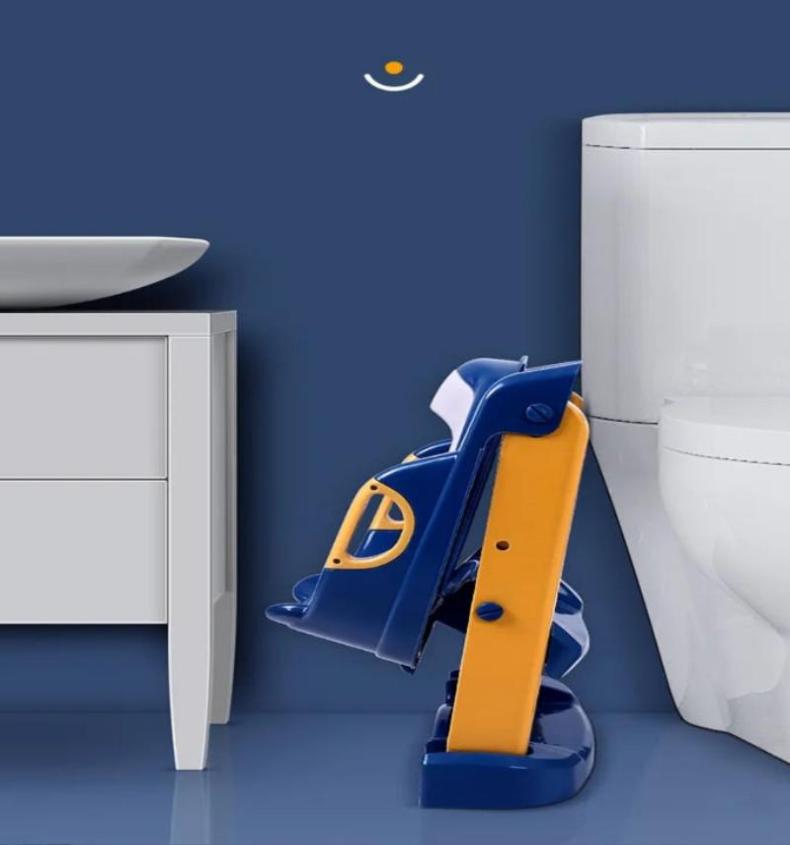 Step Throne Potty Trainer – Folding Toilet Seat for Little Ones