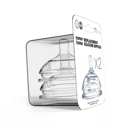 Silicone Baby Bottles – Mimics Breastfeeding for Happy Feeding