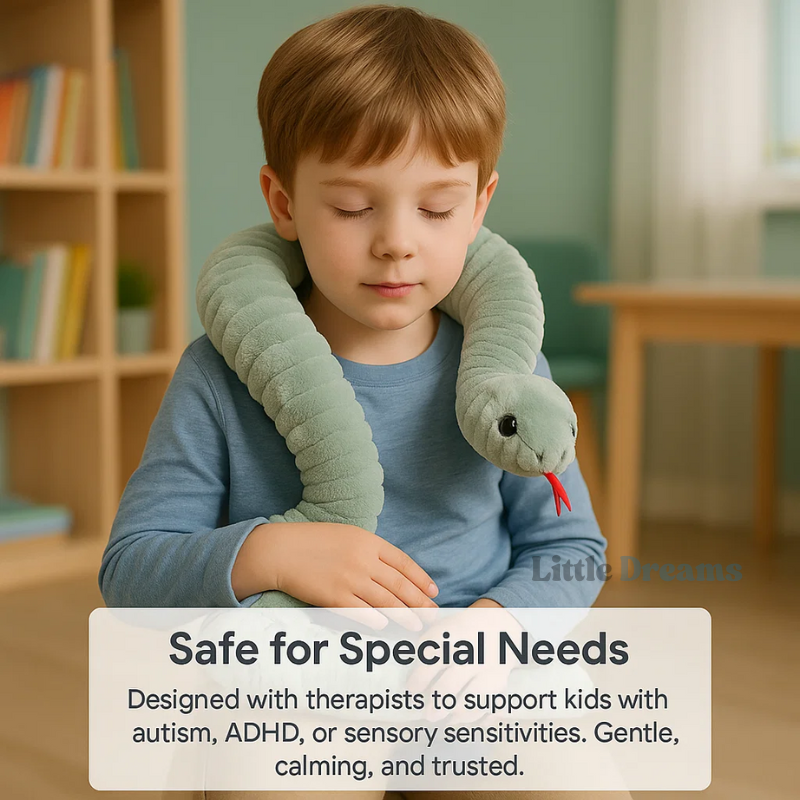 Sensory Hugging Snake 180cm | Therapeutic  Shoulder and Lap Tool | Calming Pressure for Relaxation Weighted Snake