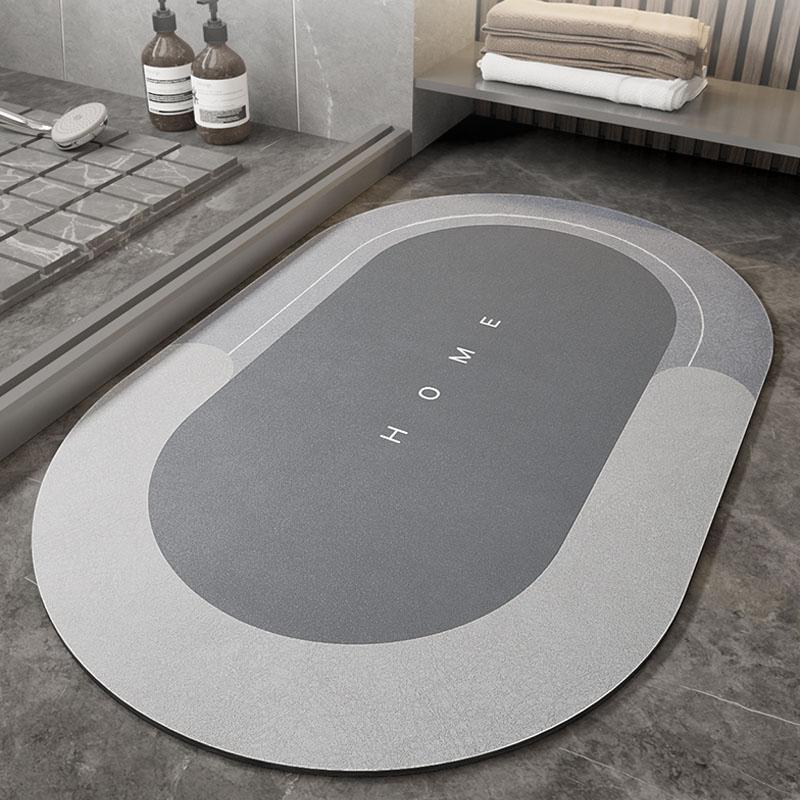 Bathroom Waterproof Floor Mat - Quick Drying & Absorbent Magic Mats with Rubber Backing