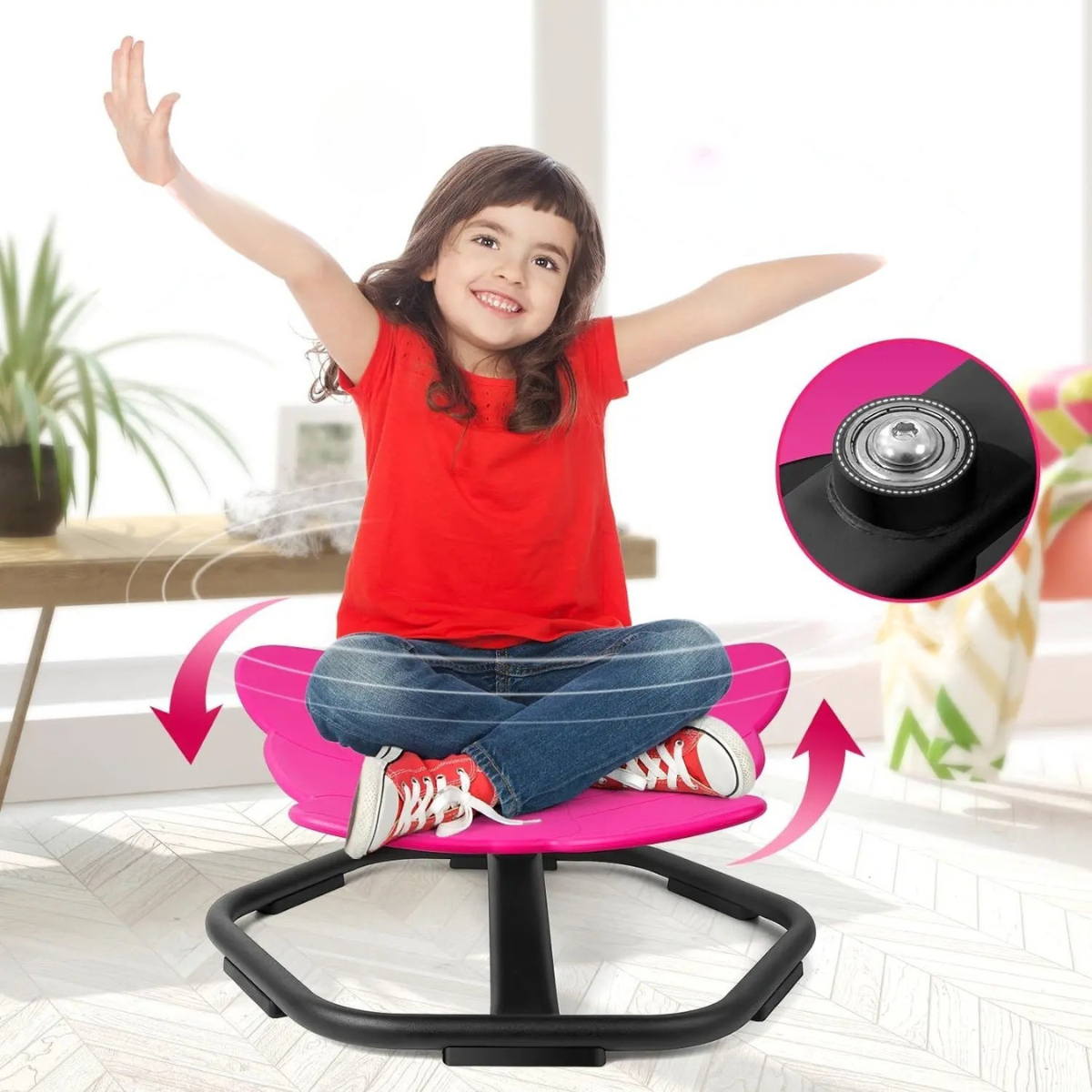 Sensory Spinning Chair – Therapy Sensory Seat for Autism, ADHD & SPD, Kids & Adults | Spinning Sensory Chair UK 360° Swivel Seat