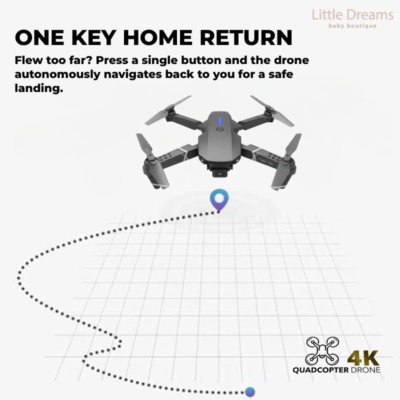 Mini Drone with 4K Camera | Easy Controls, Long Battery Life & Ideal for Kids' Aerial Adventures