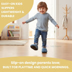 Children's Non-Slip Slippers | Warm Wool Lining & Safe for Home Use, Ideal for Ages 1-7