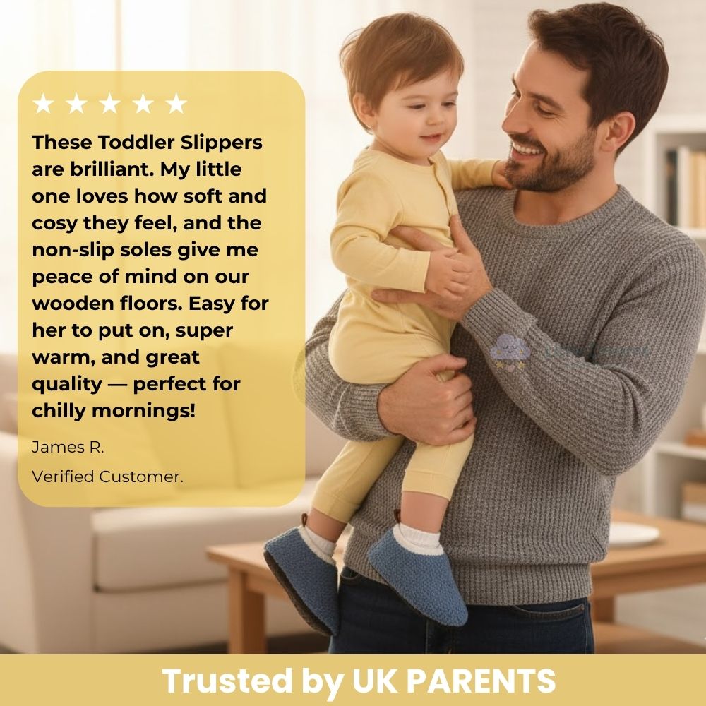 Children's Non-Slip Slippers | Warm Wool Lining & Safe for Home Use, Ideal for Ages 1-7