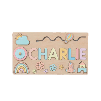 MysticWood™ | Personalised Wooden Name Puzzle for Kids | Customizable Educational Toy for Learning & Play