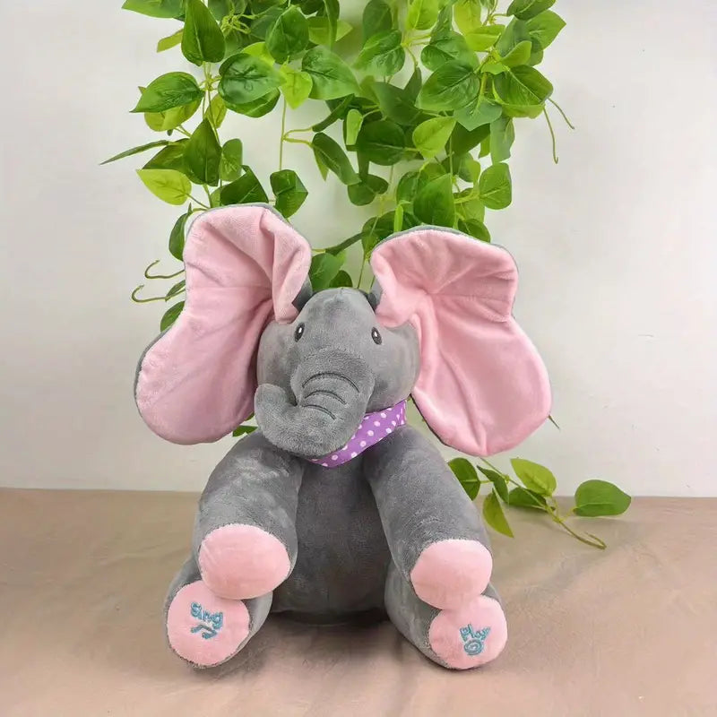 Robotic Peek a Boo Elephant Plush Toy | Interactive, Soft & Ideal for Babies and Toddlers