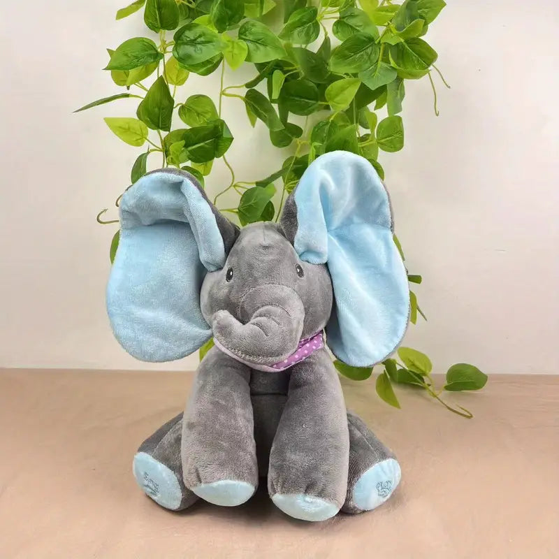 Robotic Peek a Boo Elephant Plush Toy | Interactive, Soft & Ideal for Babies and Toddlers