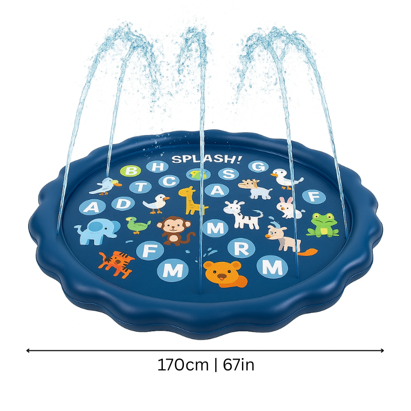 Fun Water Splash Pad for Toddlers | Educational, Safe & Perfect for Outdoor Play and Early Learning Adventures