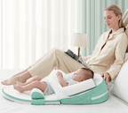 Organic Cotton Baby Lounger | Anti-Roll Sides, Gentle Incline & Portable for Supervised Playtime and Bonding