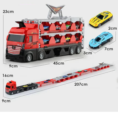 Multifunctional Toy Truck with Launch Track | Durable, Interactive & Ideal for Kids Aged 3+ Who Love Racing Adventures