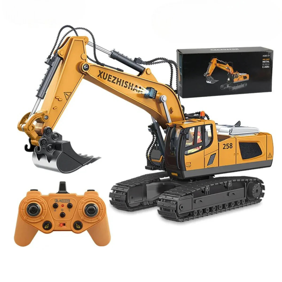 Construction Master RC Truck | Realistic Lights & Sounds for Kids' Creative Play and Coordination Development