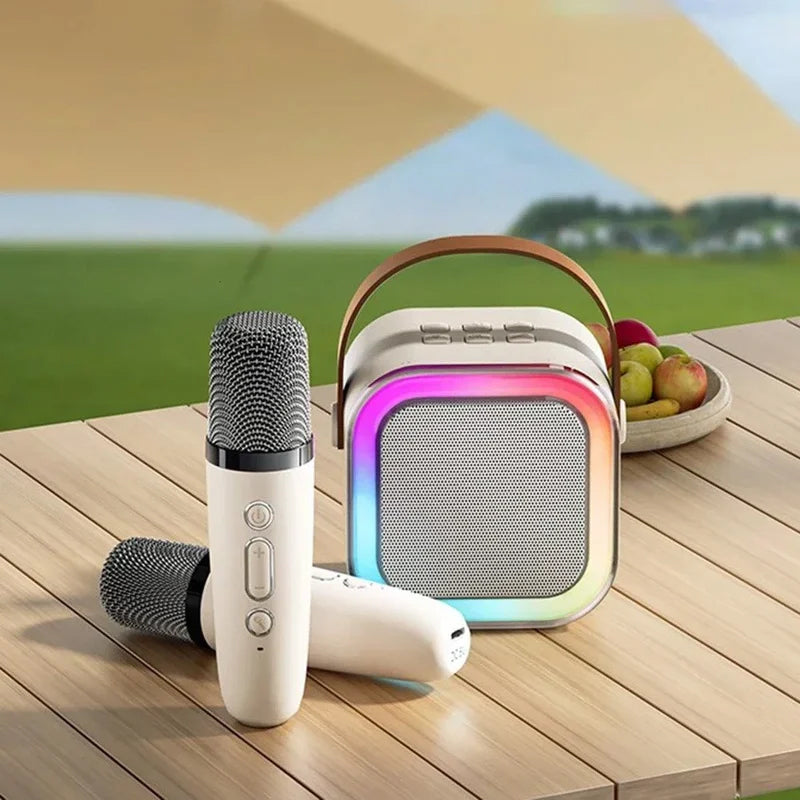 Mini Karaoke Set with Wireless Microphones | Powerful Sound & Fun for Kids' Parties and Family Gatherings