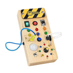 Toddlers Wooden Busy Board | Interactive, Safe & Engaging Activity Toy for Early Development and Exploration